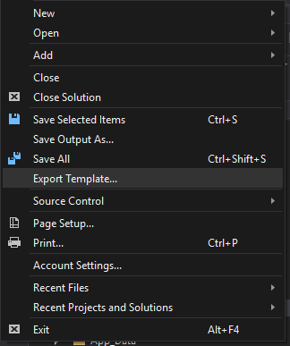 Visual Studio Item Templates