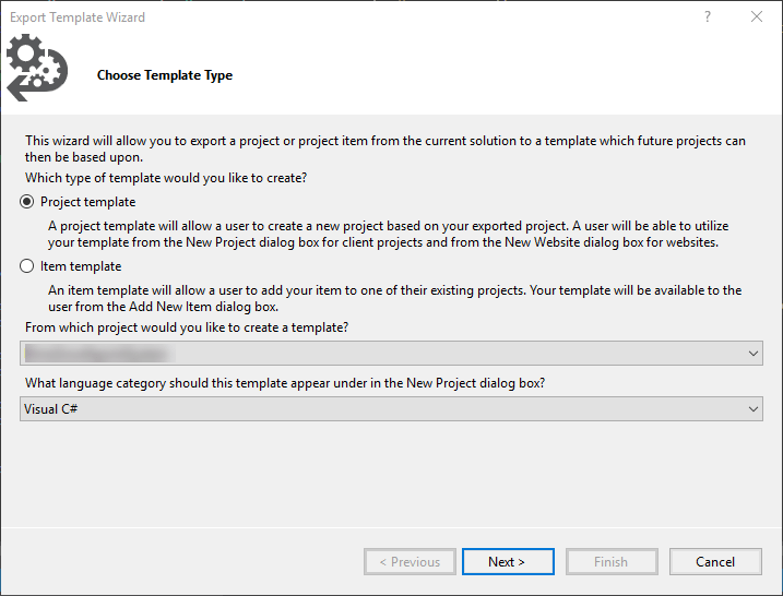 Visual Studio Item Templates