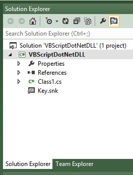 Visual Studio 2012 Solution Explorer Visual Studio 2012 Solution Explorer