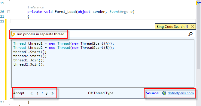 Bing Code Search