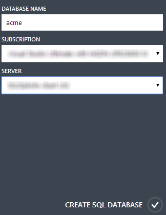 New Azure Databases