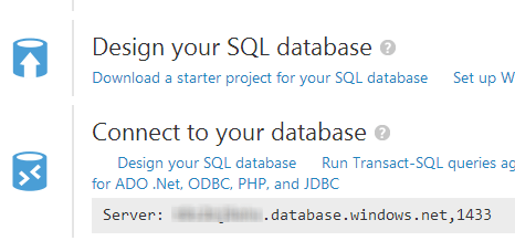Azure Database Server Instance