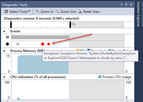 Visual Studio 2015 IntelliTrace