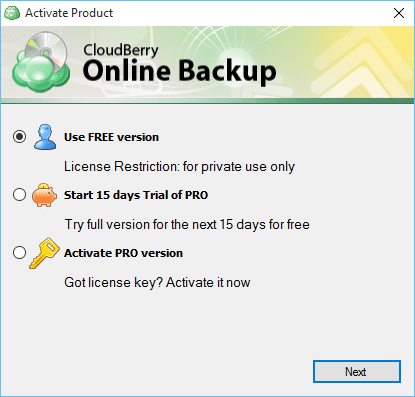 CloudBerry Backup