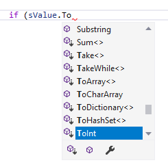 Extension Method displayed in IntelliSence